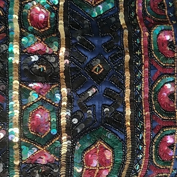 Papell Boutique Evening Beaded Sequins Jacket Vintage S - Picture 6 of 12